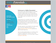 Tablet Screenshot of abilitypotentials.com